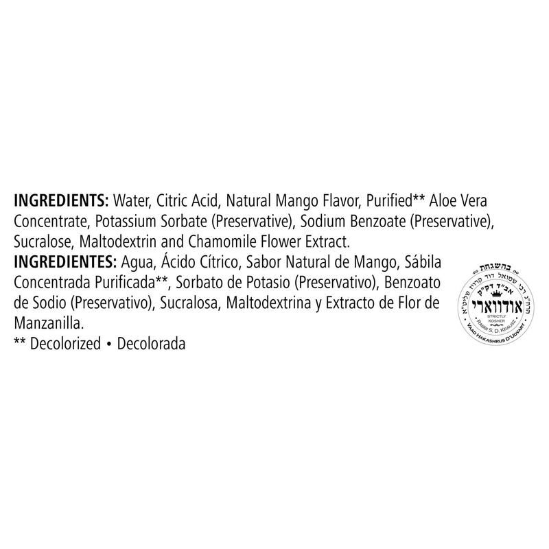 Aloe herbal listo para beber: 1 pinta