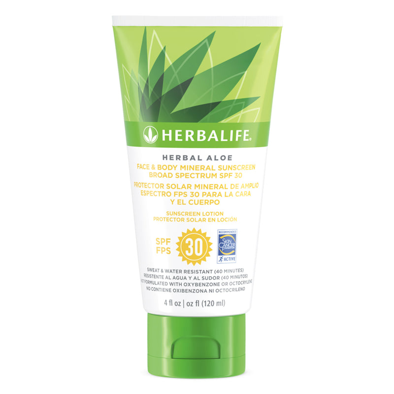 Herbal Aloe Face & Body Sunscreen Broad Spectrum SPF 30 - Herbalife Distributor