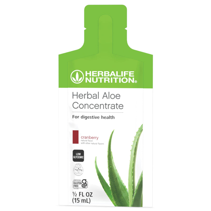 Herbal Aloe Concentrate Single-Serve Packets: Cranberry 30 Packets - Herbalife Distributor