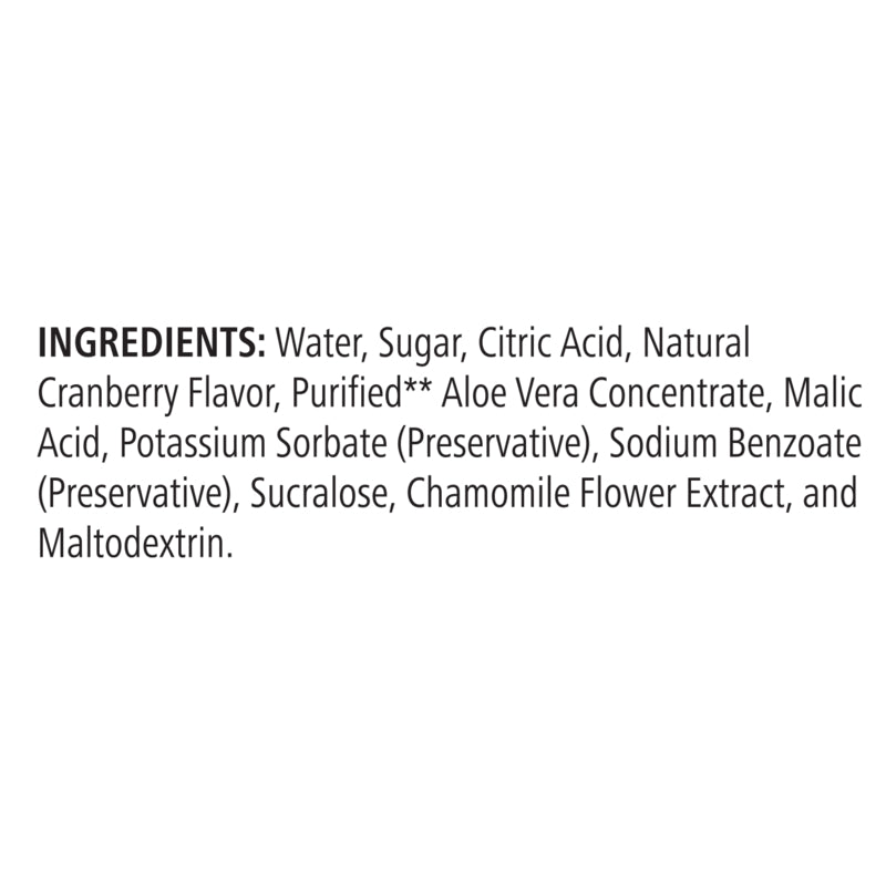 Herbal Aloe Concentrate Single-Serve Packets: Cranberry 30 Packets - Herbalife Distributor