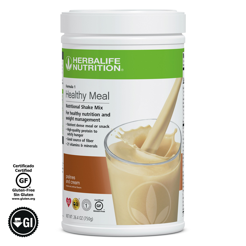 Formula 1 Healthy Meal Nutritional Shake Mix: Pralines and Cream 750 g - Herbalife Distributor