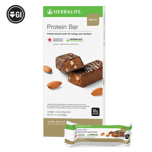 Protein Bar Deluxe: Vanilla Almond 14 Bars per Box - Herbalife Distributor
