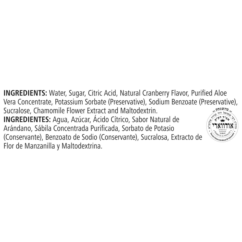 Herbal Aloe Concentrate: Cranberry 1/2 Gallon