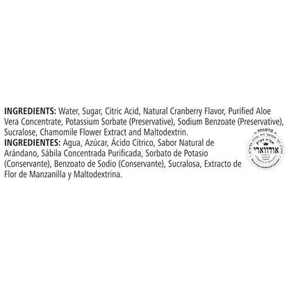 Herbal Aloe Concentrate: Cranberry 1/2 Gallon